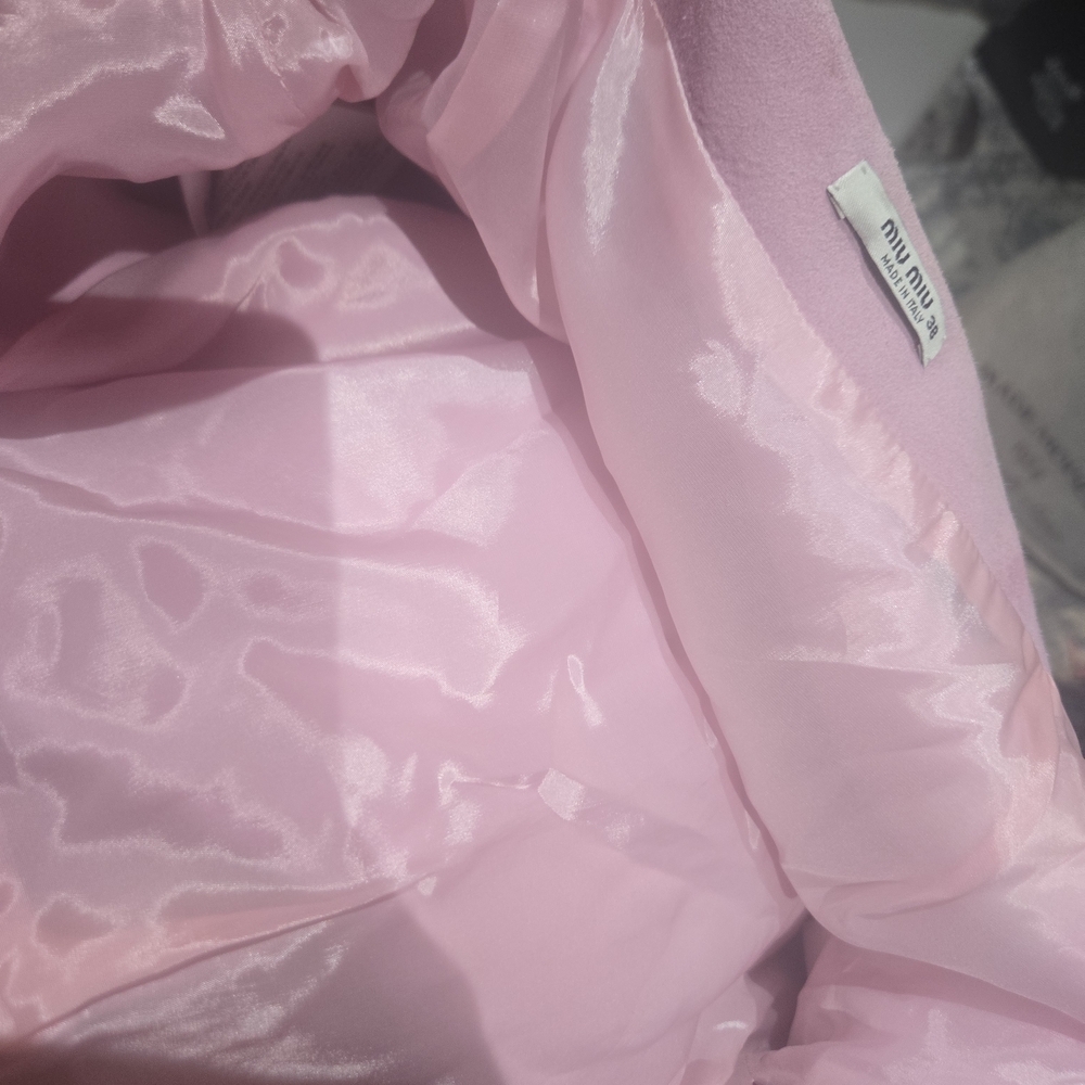 Miu Miu Light Pink Studded Mini Skirt - Picture 5 of 6